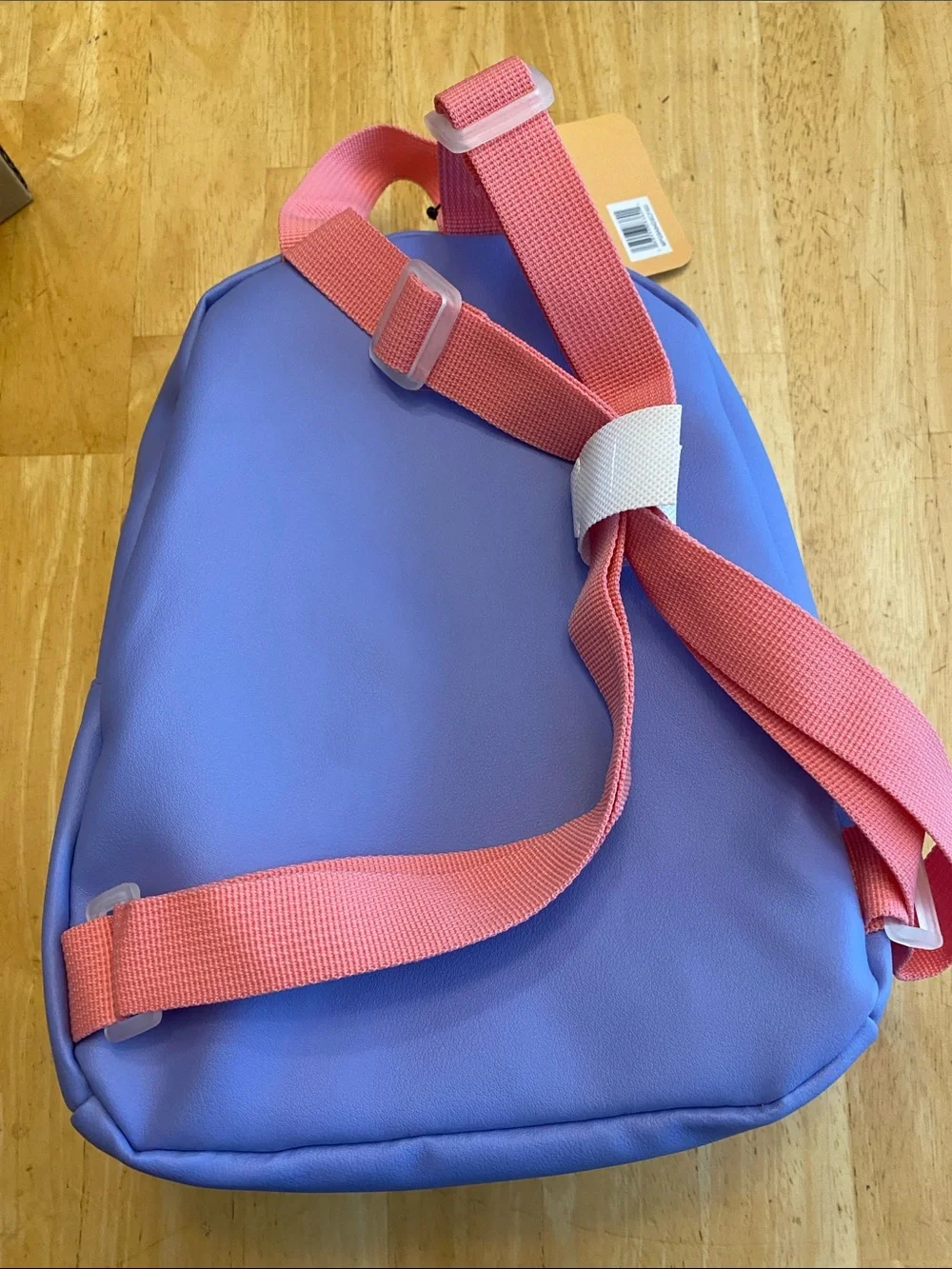 Disney Purple & Pink Eeyore Mini zippered Backpack w front pouch. NWT